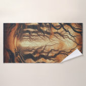 Gotische bossen in het najaar badhanddoek (Badhanddoek)