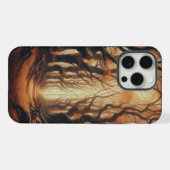 Gotische bossen in het najaar iPhone hoesje (Achterkant horizontaal)