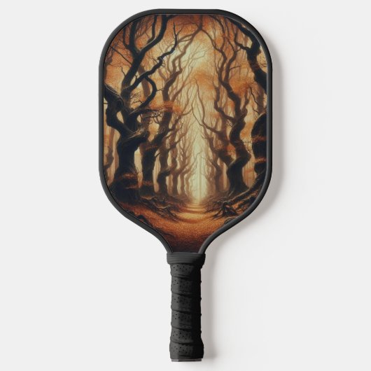 Gotische bossen in het najaar pickleball paddle (Voorkant)