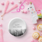 Gotische Bossen Zwart Wit Halloween Party Papieren Kommen (Feest)