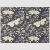 gotische botanische mot Halloween Decoupage Tissuepapier (Voorkant)