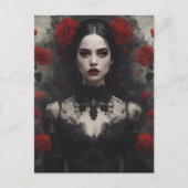 Gotische bruid briefkaart (Voorkant)