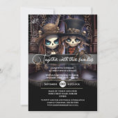 Gotische bruid bruidegom griezelige kerk gothic kaart (Voorkant)