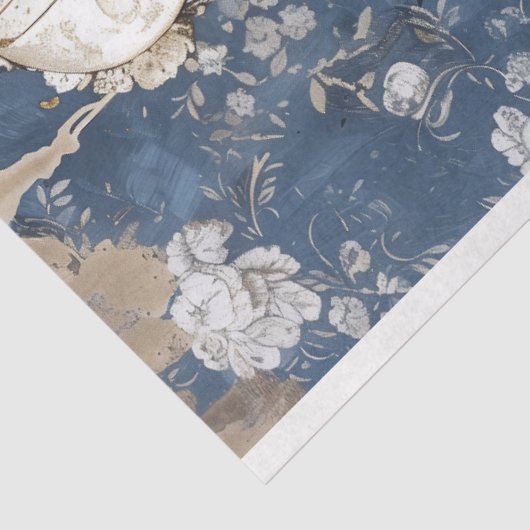 Gotische Bruid Bruidegom Skelet Decoupage Tissuepapier (Detail)