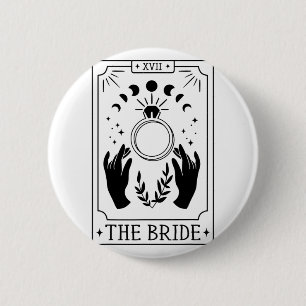Gotische bruid bruidsmeisje Tarot bruids partij Ba Ronde Button 5,7 Cm