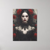 Gotische bruid canvas afdruk (Voorkant)