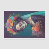 Gotische bruid in eenzame tranen, tissuepapier (Voorkant)