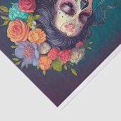 Gotische bruid in eenzame tranen, tissuepapier (Detail)