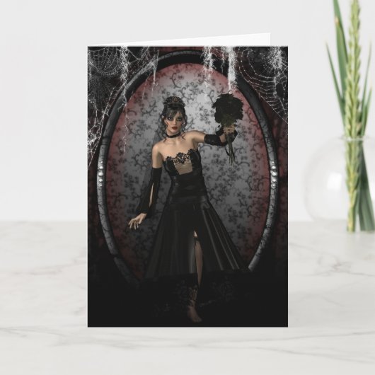 Gotische bruid kaart (Voorkant)