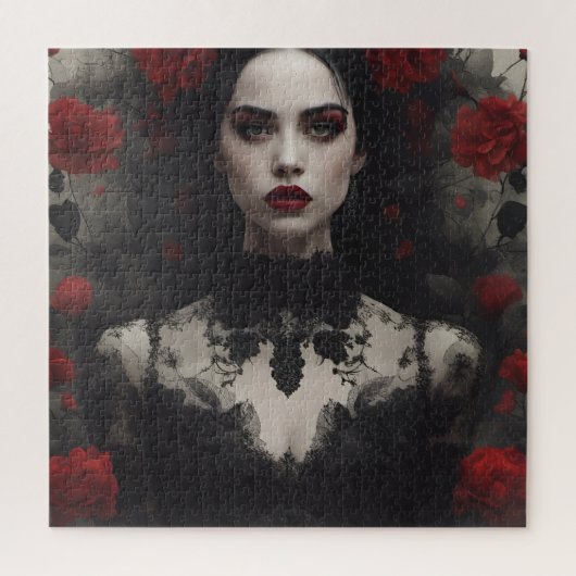 Gotische bruid legpuzzel (Verticaal)