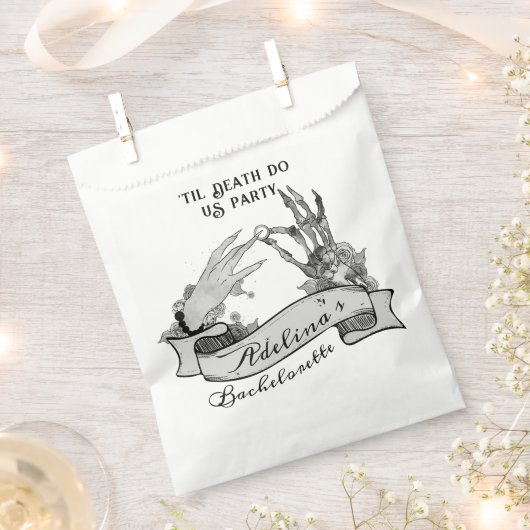 Gotische bruid of Die Til Death Bachelorette Weeke Bedankzakje (Geknipt)