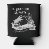 Gotische bruid of Die Til Death Bachelorette Weeke Blikjeskoeler (Voorkant)