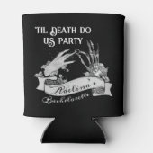 Gotische bruid of Die Til Death Bachelorette Weeke Blikjeskoeler (Achterkant)