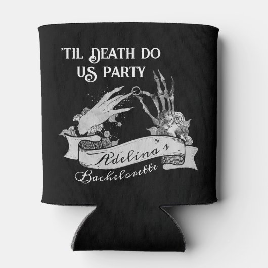 Gotische bruid of Die Til Death Bachelorette Weeke Blikjeskoeler (Achterkant)