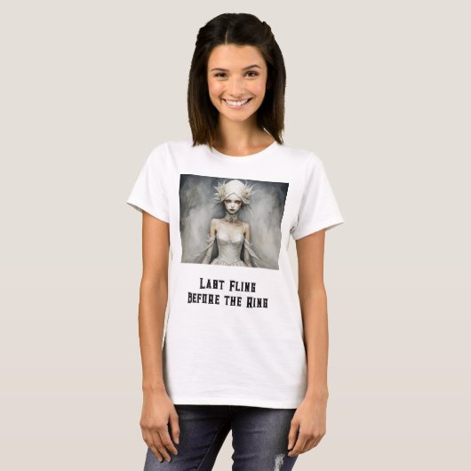 Gotische Bruid T-shirt (Voorkant volledig)