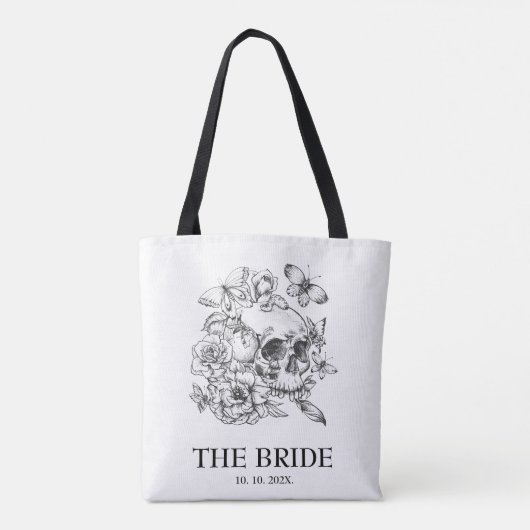 Gotische bruid  tote bag (Achterkant)