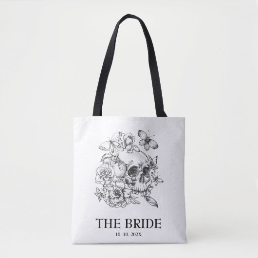 Gotische bruid voor het huwelijk tote bag (Voorkant)