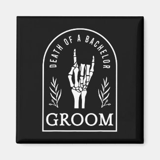 Gotische bruidegom dood van een Bachelor bruiloft  Magneet