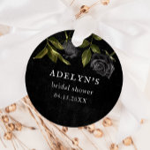 Gotische bruids douche voor Halloween Bedankjes Labels