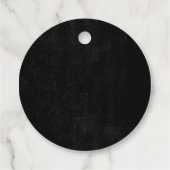 Gotische bruids douche voor Halloween Bedankjes Labels (Achterkant)