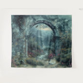 Gotische Bruidsboog Muur Hanging Selfie Station Wandkleed (Voorkant (horizontaal))