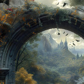 Gotische Bruidsboog Muur Hanging Selfie Station Wandkleed