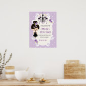 Gotische bruidsfeest welkom bord poster (Keuken)