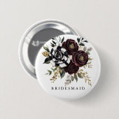 Gotische bruidsmeisje knop ronde button 5,7 cm (Voorkant /achterkant)