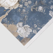 Gotische Bruiloft Bruid Bruidegom Skelet Decoupage Tissuepapier (Detail)