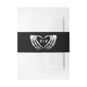 Gotische bruiloft buik band, Halloween bruiloft Uitnodigingen Wikkel (Voorkant Voorbeeld)