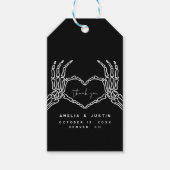 Gotische bruiloft Dank u gunst Cadeaulabel (Voorkant)