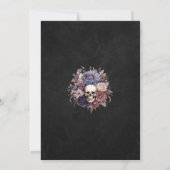 Gotische bruiloft donkere bruiloft uitnodiging (Achterkant)