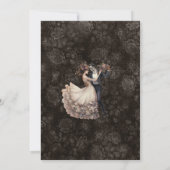 Gotische bruiloft donkere bruiloft uitnodiging (Achterkant)