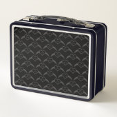 Gotische bruiloft gevleugeld hart Custom Monogramm (Achterkant)