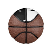 Gotische bruiloft gevleugeld hart Custom Monogramm Basketbal (Rechts)