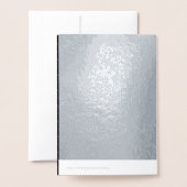 Gotische bruiloft gevleugeld hart Custom Monogramm Folie Kaarten (Met envelop)