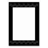 Gotische bruiloft gevleugeld hart Custom Monogramm Kaart (Achterkant)