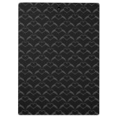 Gotische bruiloft gevleugeld hart Custom Monogramm Klembord (Achterkant)