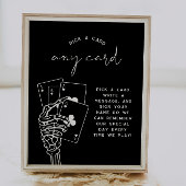 Gotische bruiloft Kies een Kaart Guestbook Sign Poster