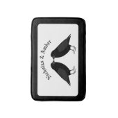 Gotische bruiloft kussen Ravens Custom Badmat (Voorkant Verticaal)