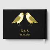 Gotische bruiloft kussen Ravens Custom Gastenboek (Achterkant)