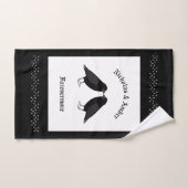 Gotische bruiloft kussen Ravens Custom Handdoek (Handdoek)