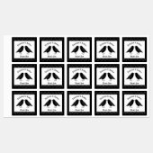 Gotische bruiloft kussen Ravens Custom Labels (Vel)