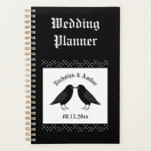 Gotische bruiloft kussen Ravens Custom Planner (Voorkant)
