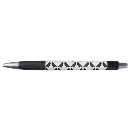 Gotische bruiloft kussen Ravens Patroon Pen (Voorkant)