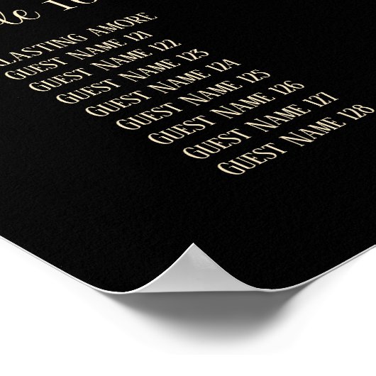 Gotische bruiloft kussen schedels tafel zitplaatse poster (Hoek)