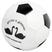 Gotische bruiloft kussen zwarte zwanen Custom Voetbal (Drie kwart)