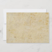 Gotische bruiloft met donkere bloemen kaart (Achterkant)