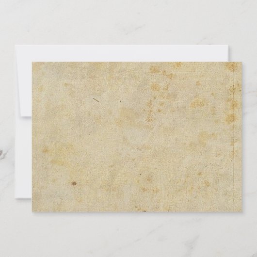 Gotische bruiloft met donkere bloemen kaart (Achterkant)