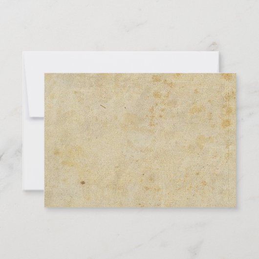 Gotische bruiloft met donkere bloemen save the date (Achterkant)